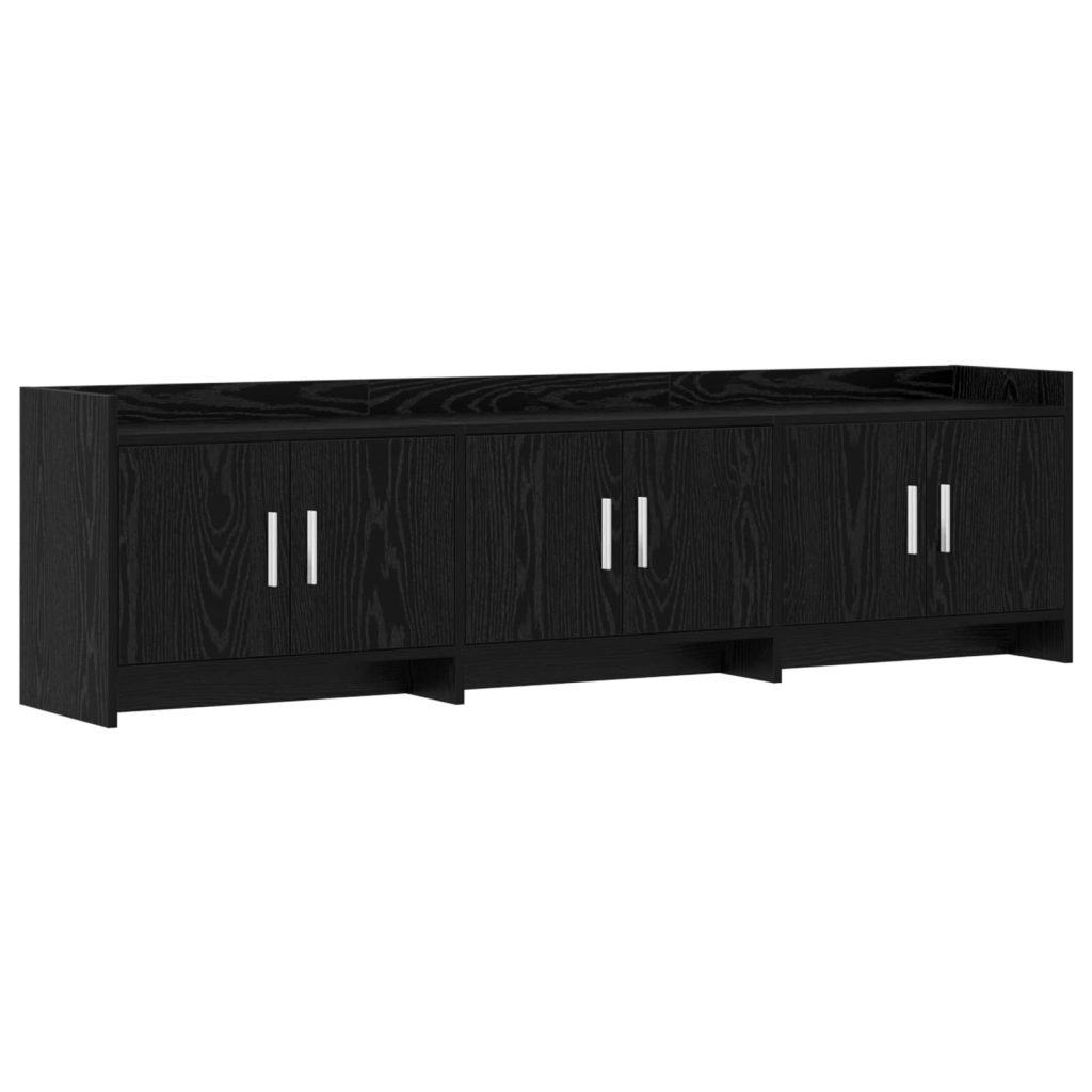 TV-kaappi 168 x 33 x 47 cm Musta tammi Tekninen puu