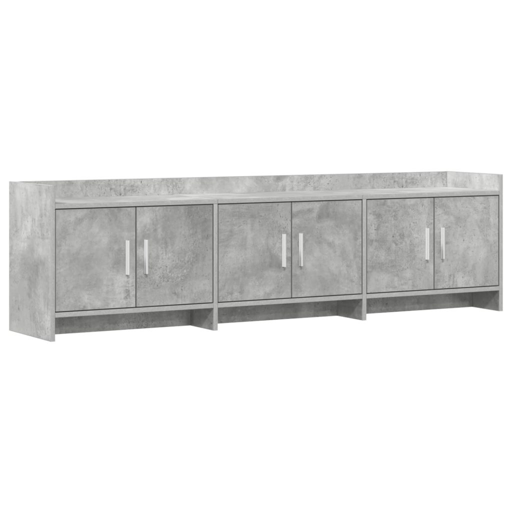 TV-kaappi 168 x 33 x 47 cm Betoninharmaa Tekninen puu