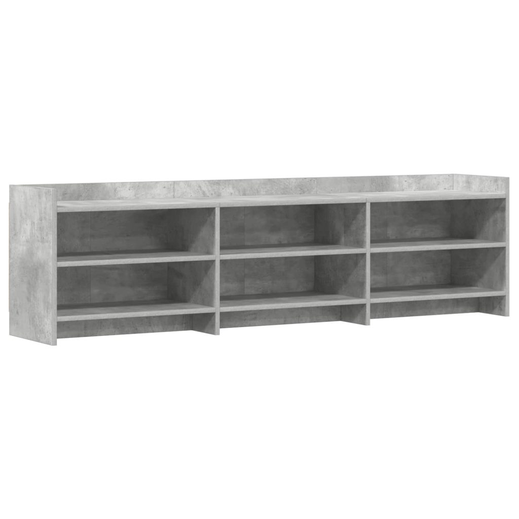 TV-kaappi 168 x 33 x 47 cm Betoninharmaa Tekninen puu