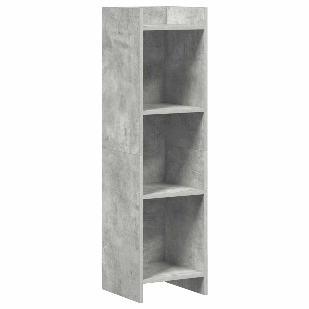 Kirjahylly Betonin harmaa 30 x 30 x 111 cm Tekninen puu