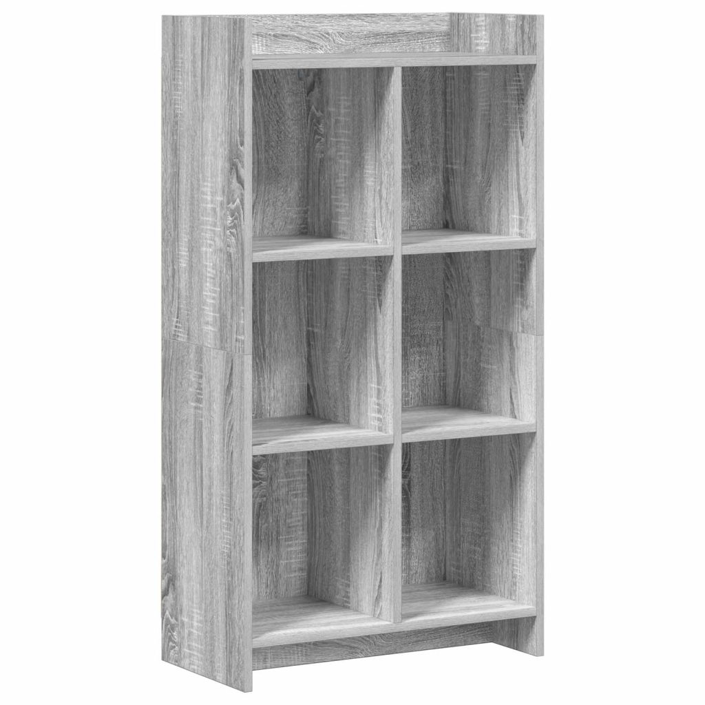 Kirjahylly Harmaa Sonoma 59 x 30 x 111 cm Tekninen puu