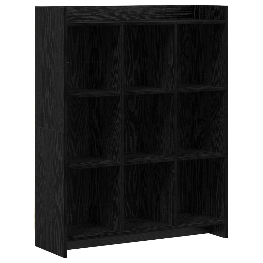 Kirjahylly Musta tammi 87,5 x 30 x 111 cm Tekninen puu