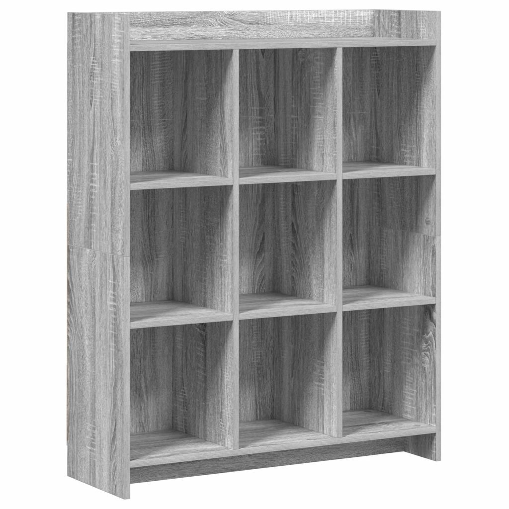 Kirjahylly Harmaa Sonoma 87,5 x 30 x 111 cm Tekninen puu