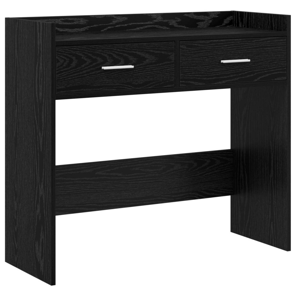 Konsolipöytä Musta tammi 90 x 35 x 80 cm Tekninen puu