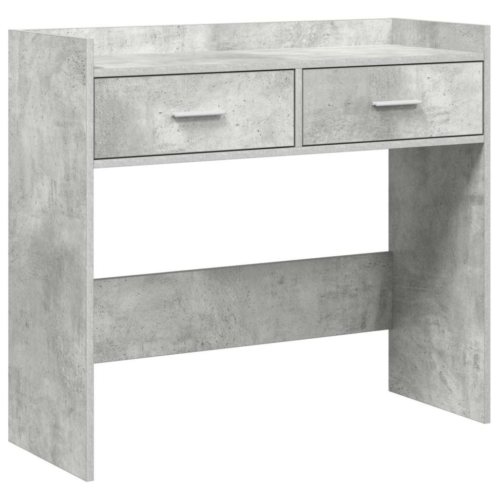 Konsolipöytä Betoninharmaa 90 x 35 x 80 cm Tekninen puu