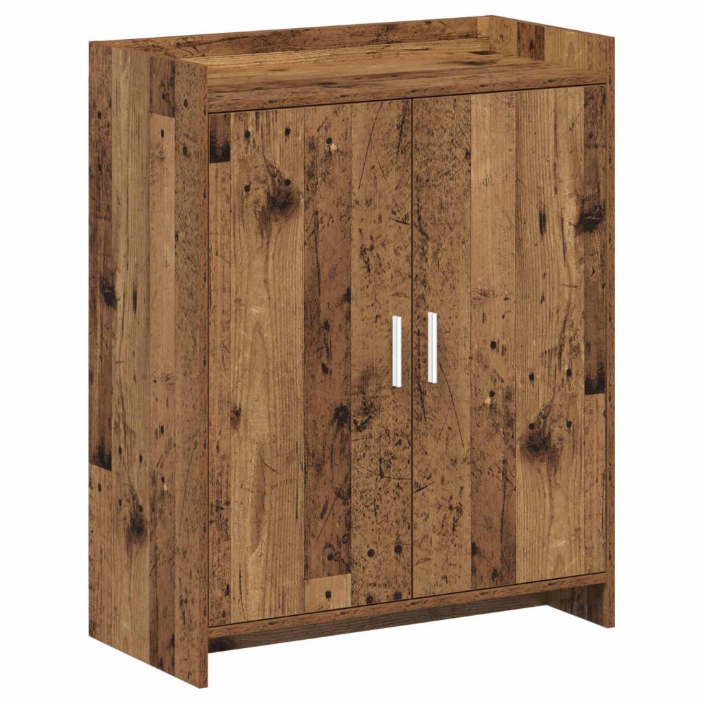 Kenkäkaappi ovella Vanha puu 73,5 x 36 x 92 cm Tekninen puu