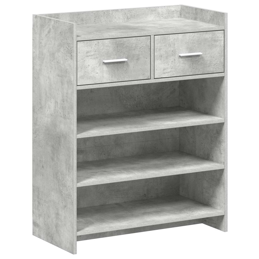 Kenkäkaappi Betoninharmaa 73,5 x 36 x 92 cm Tekninen puu