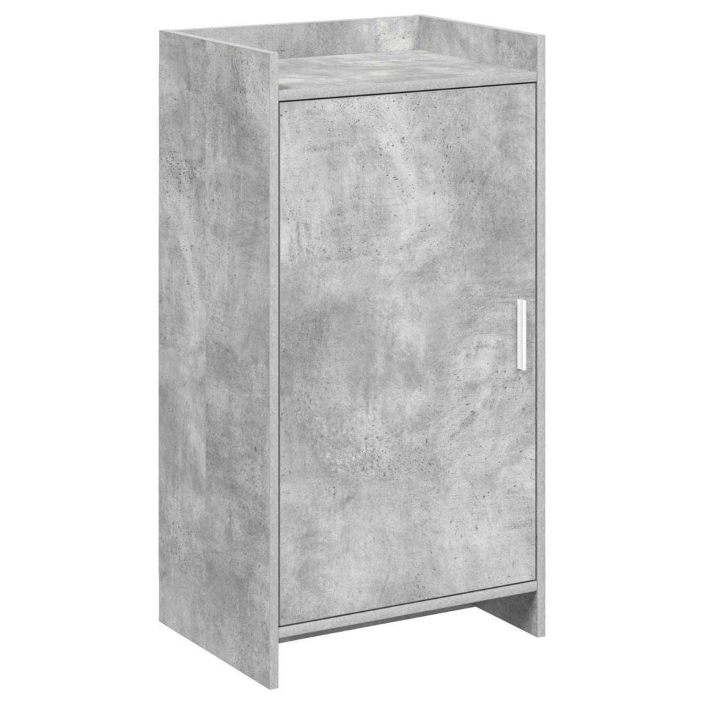 Kenkäkaappi ovella Betoninharmaa 48 x 36 x 92 cm Tekninen puu