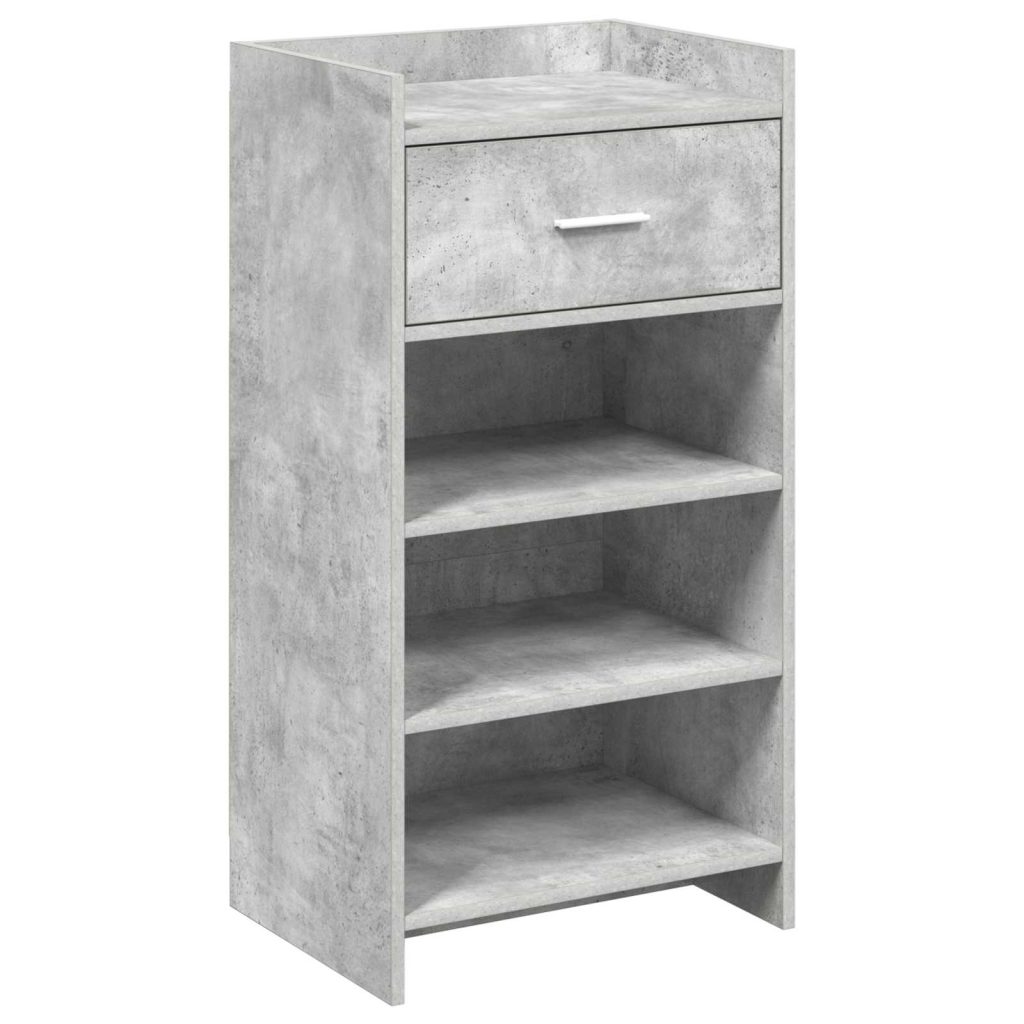 Kenkäkaappi Betoninharmaa 48 x 36 x 92 cm Tekninen puu