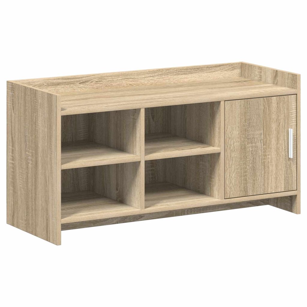 Kenkäkaappi ovella Sonoma-tammi 100 x 39,5 x 51 cm Tekninen puu