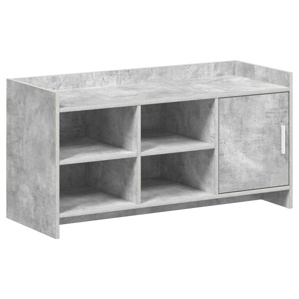 Kenkäkaappi Betoninharmaa 100 x 39,5 x 51 cm Tekninen puu