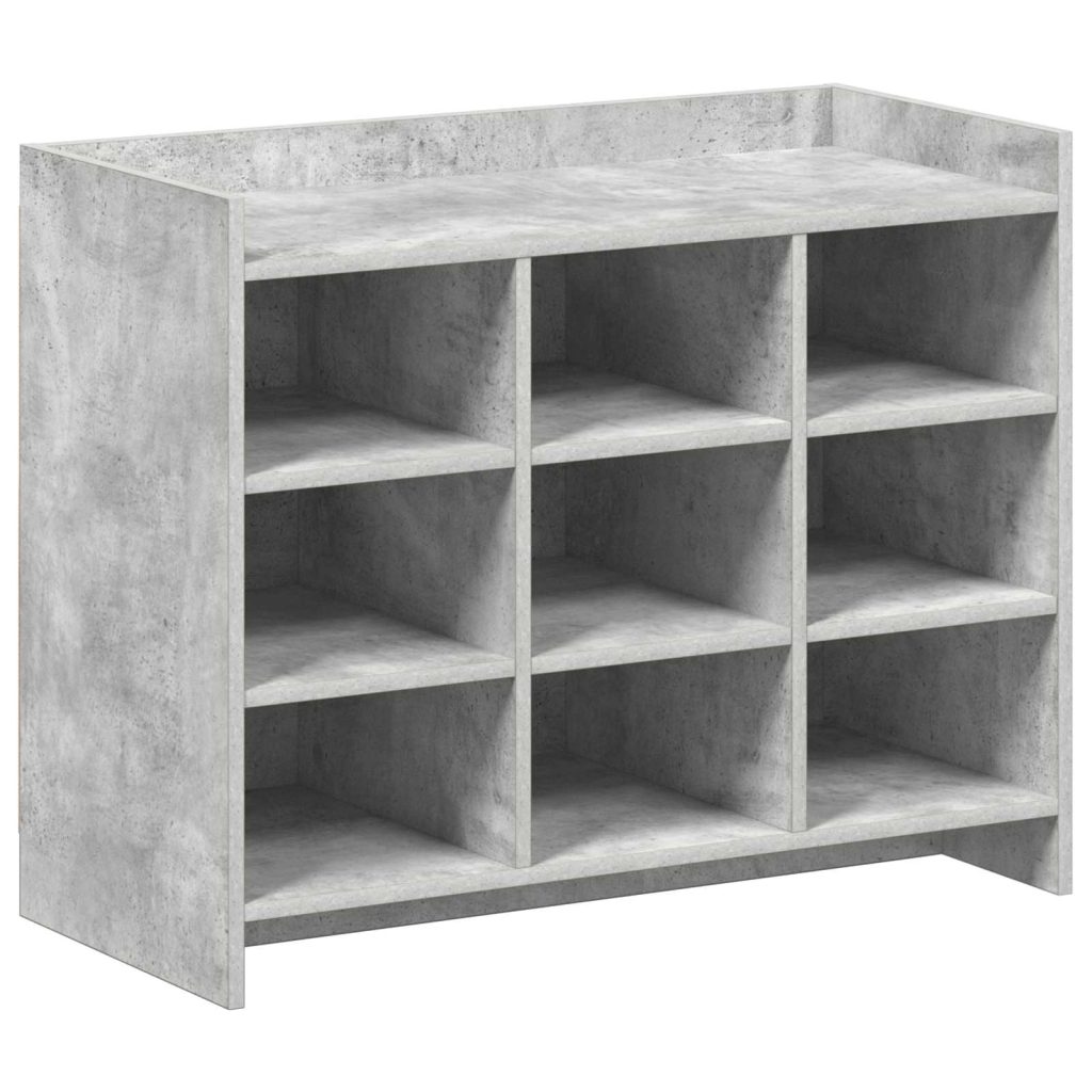 Kenkäkaappi Betoninharmaa 85 x 39,5 x 70 cm Tekninen puu