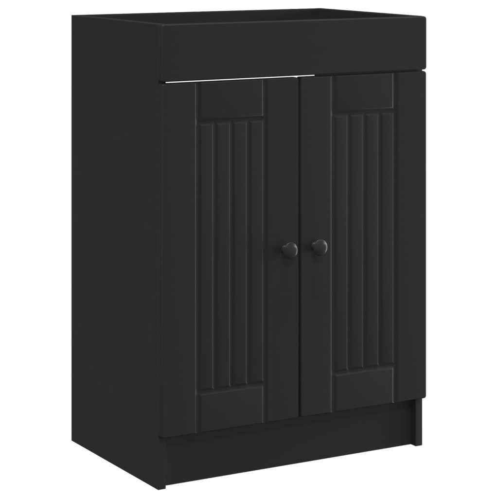 Kylpyhuoneen allaskaappi Musta 78,5 x 37,5 x 81 cm Tekninen puu