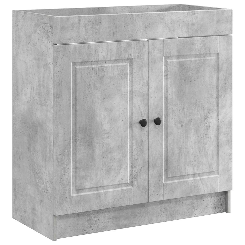 Kylpyhuoneen allaskaappi Betoninharmaa 56 x 37,5 x 81 cm