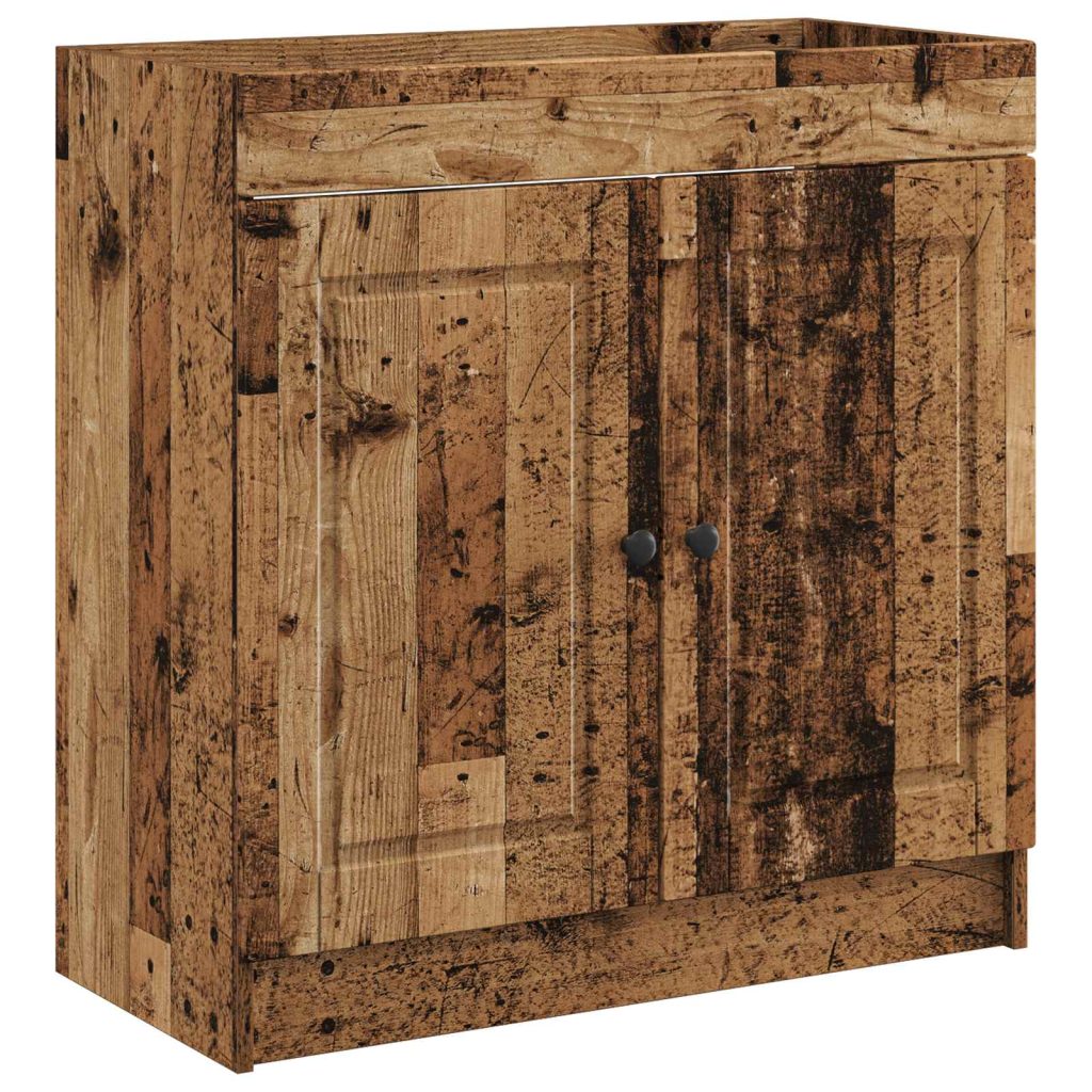 Kylpyhuoneen allaskaappi Vanha puu 56 x 37,5 x 81 cm