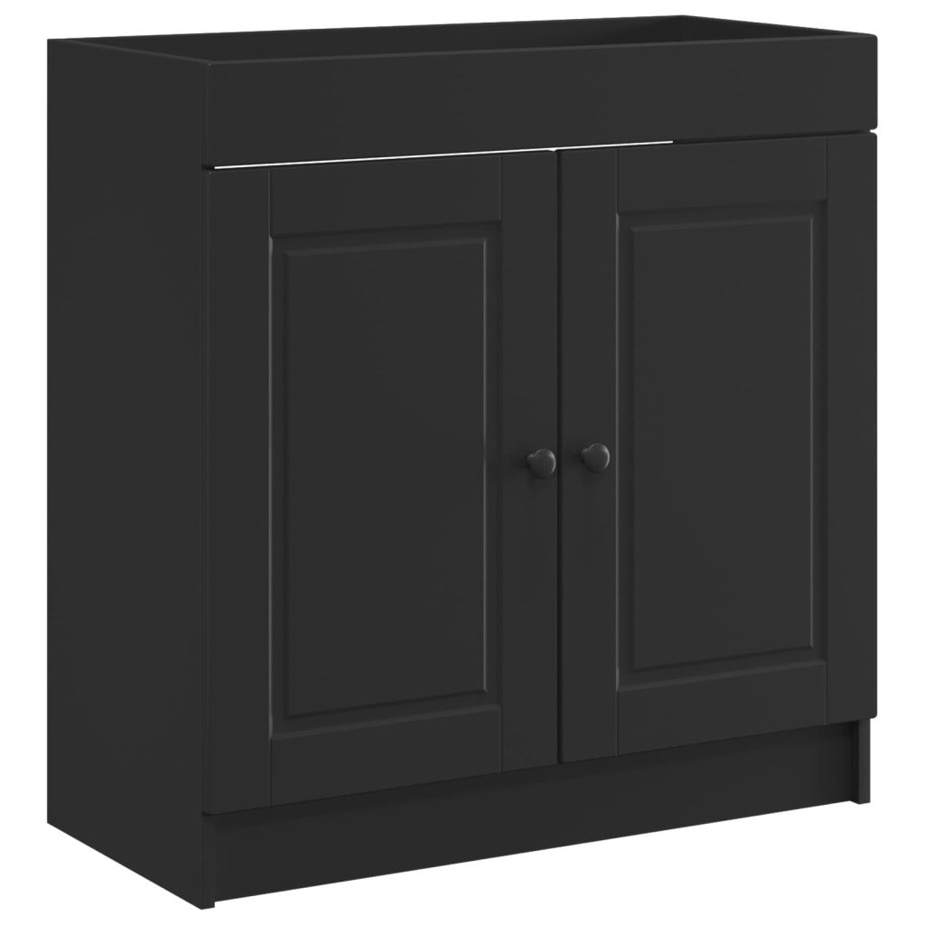 Kylpyhuoneen allaskaappi Musta 78,5 x 37,5 x 81 cm Tekninen puu