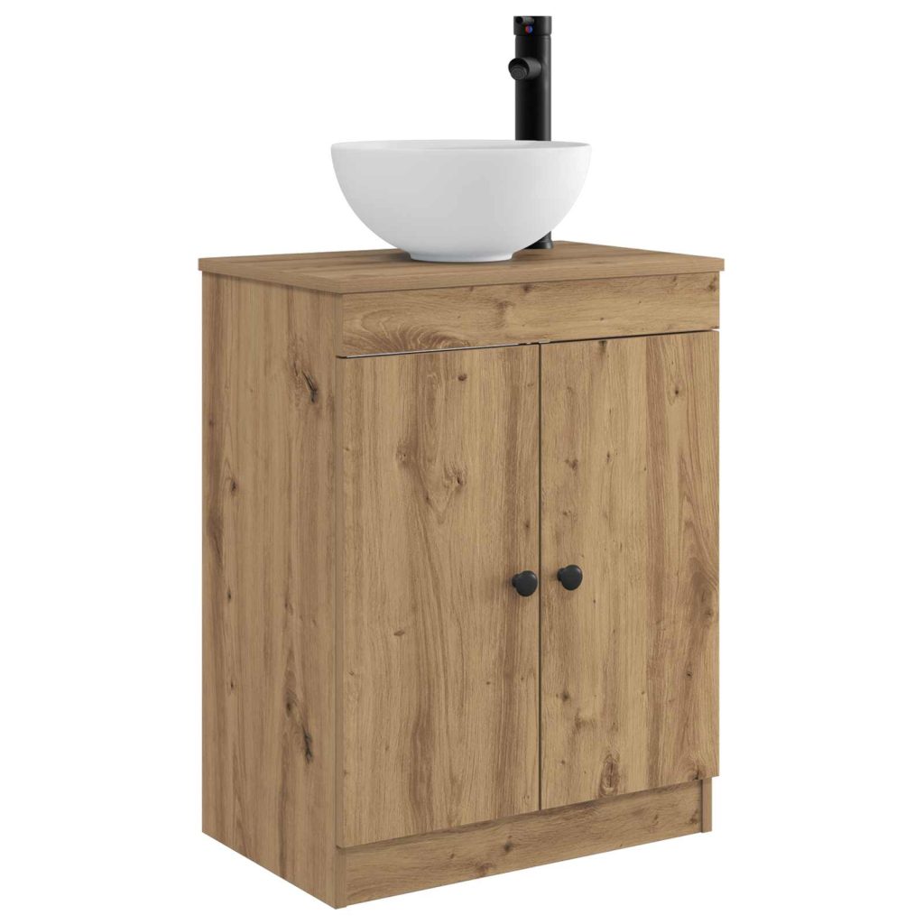 Kylpyhuoneen allas Artisaanitammi 54 x 35 x 83 cm Tekninen puu