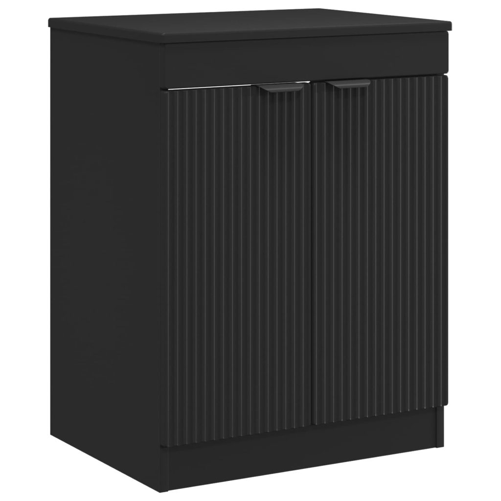 Kylpyhuonekaappi Musta 54 x 41 x 70 cm Tekninen puu