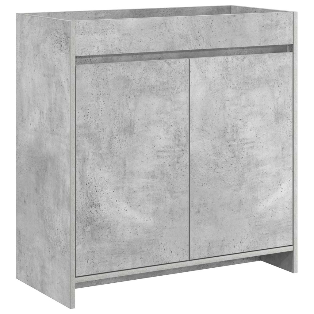 Kylpyhuoneen allaskaappi Betoninharmaa 78,5 x 37,5 x 81 cm