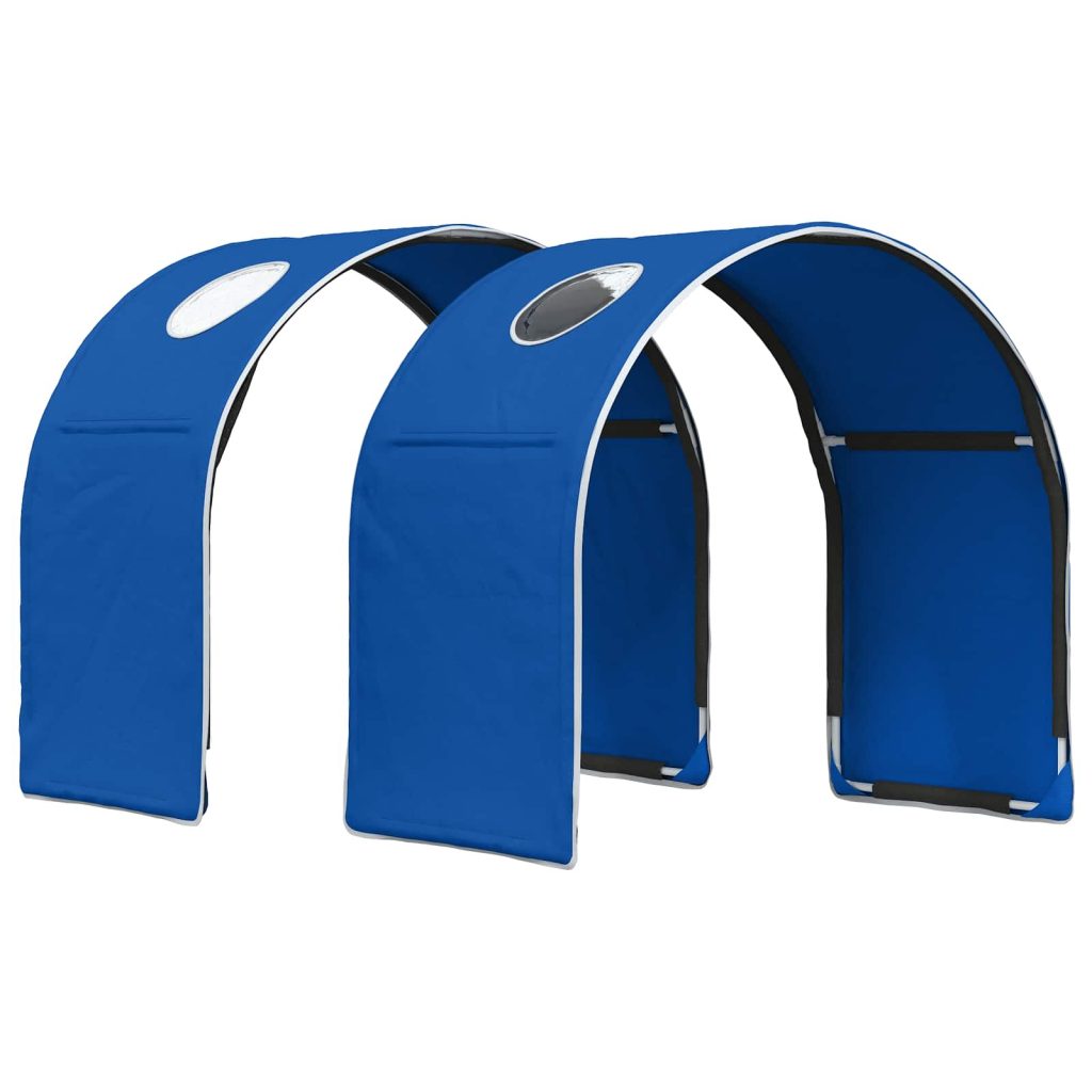 Sängyn tunneli 2 pcs Sininen 211 x 52,5 x 2 cm Polyesteri