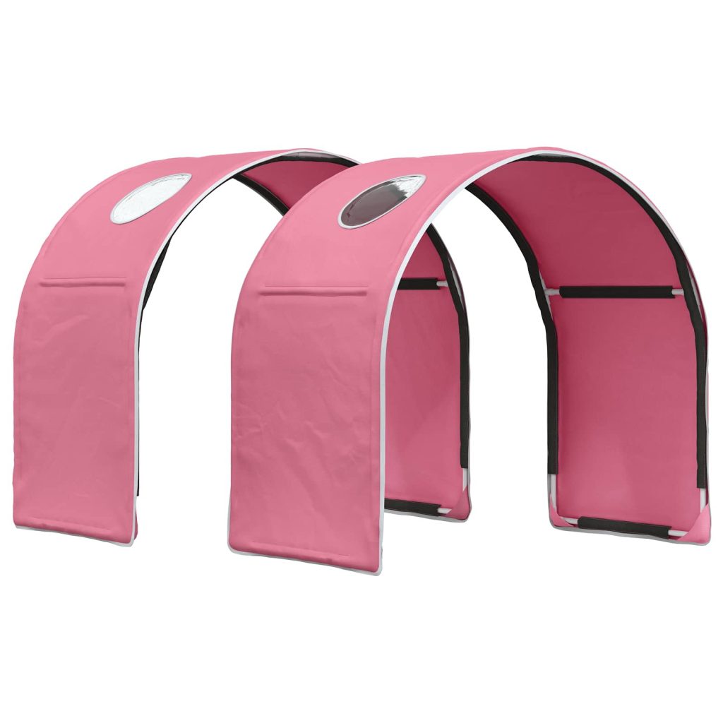 Sängyn tunneli 2 pcs Pinkki 211 x 52,5 x 2 cm Polyesteri