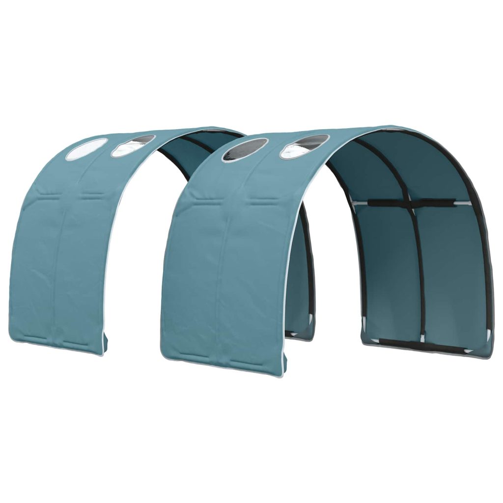 Sängyn tunneli 2 pcs Vaaleansininen 211 x 67.5 x 2 cm