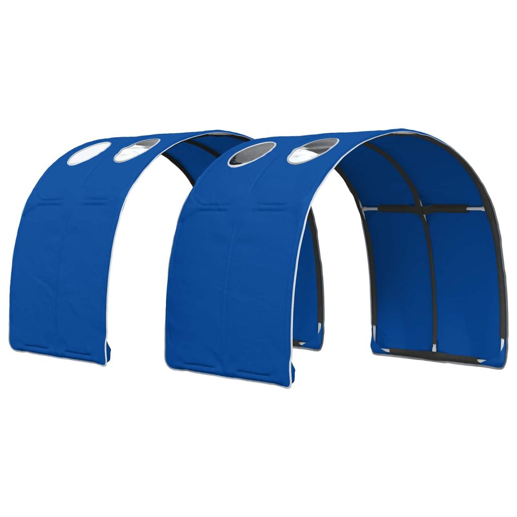 Sängyn tunneli 2 pcs Sininen 211 x 67.5 x 2 cm Polyesteri