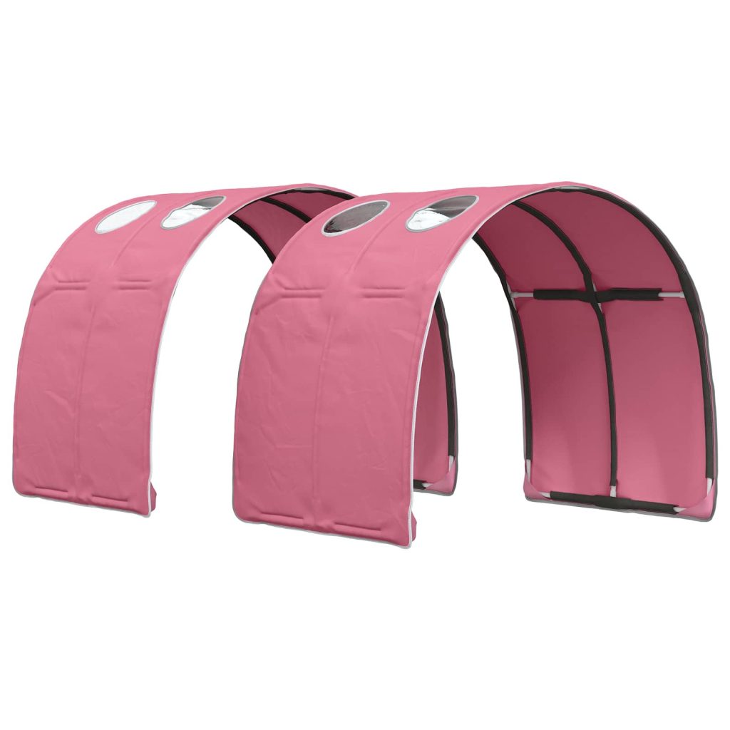 Sängyn tunneli 2 pcs Pinkki 211 x 67.5 x 2 cm Polyesteri