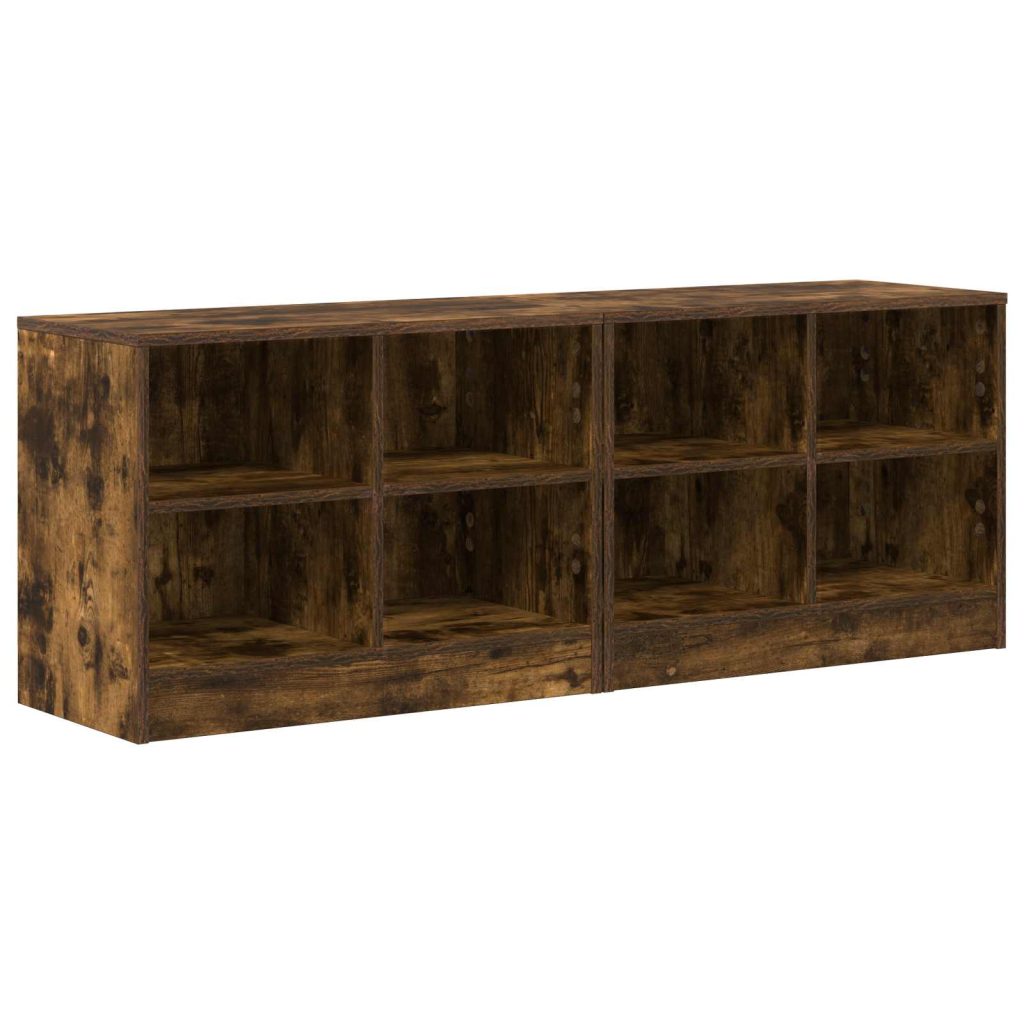 Sängynkaappi 2 pcs Savutammi 66 x 33 x 48 cm Tekninen puu