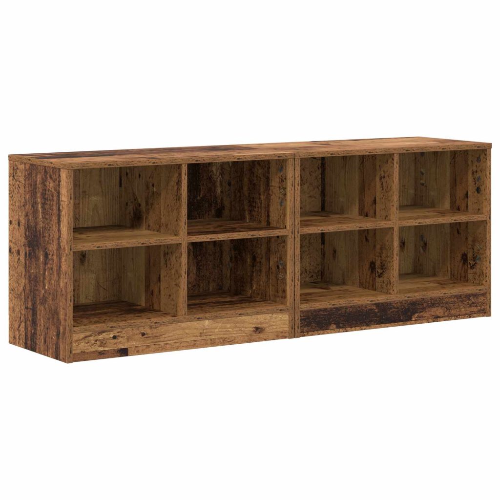 Sängynkaappi 2 pcs Vanha puu 66 x 33 x 48 cm Tekninen puu