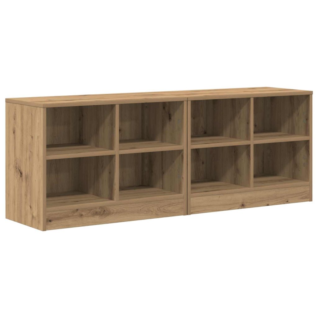 Sängynkaappi 2 pcs Artisaanitammi 66 x 33 x 48 cm Tekninen puu