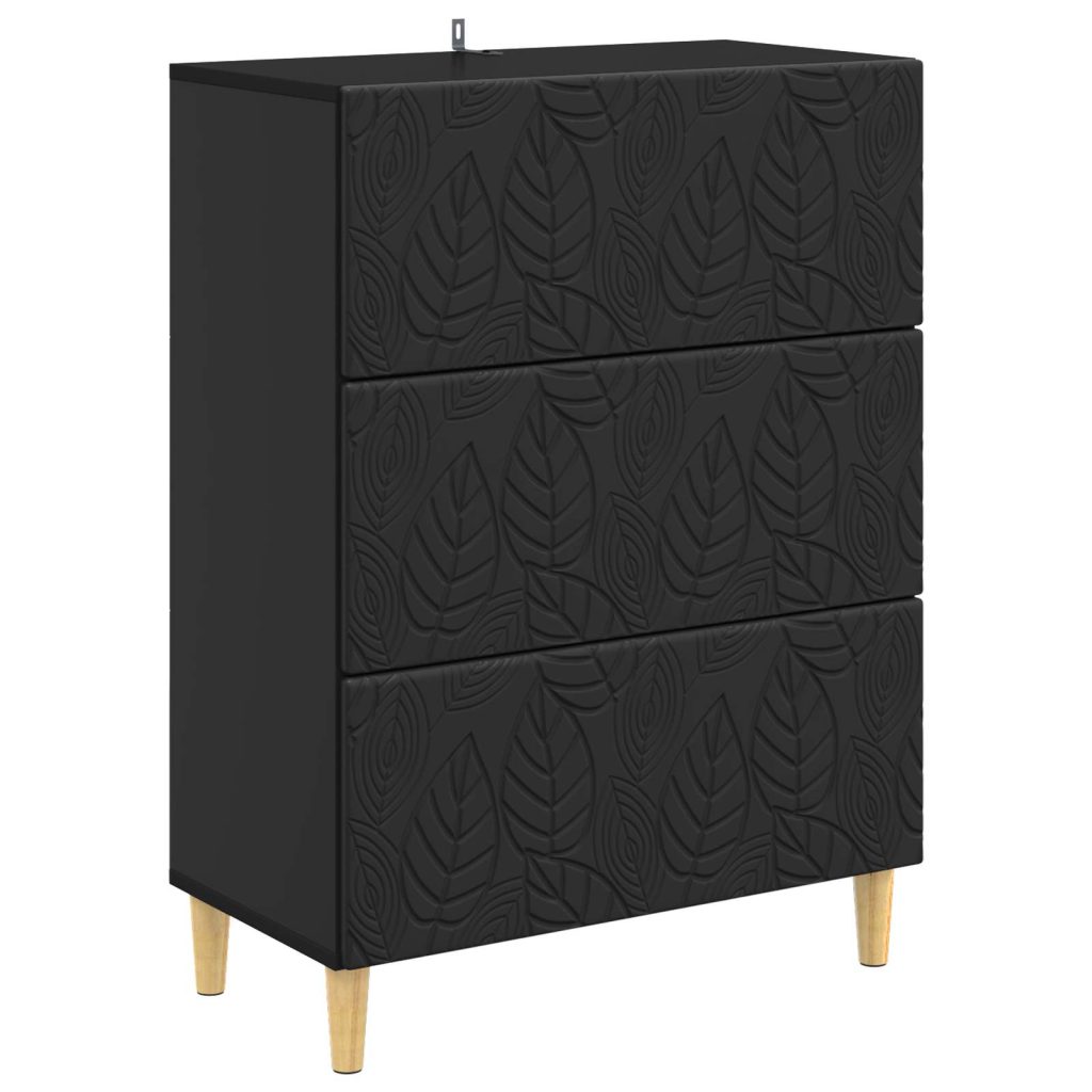 Laatikkokaappi Musta 66 x 34,5 x 90 cm Tekninen puu