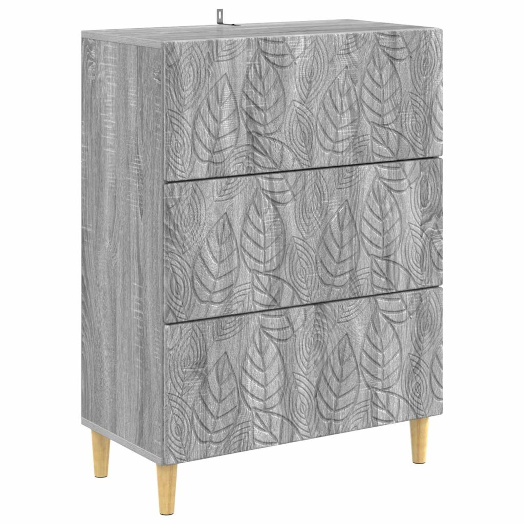 Laatikkokaappi Harmaa Sonoma 66 x 34,5 x 90 cm Tekninen puu