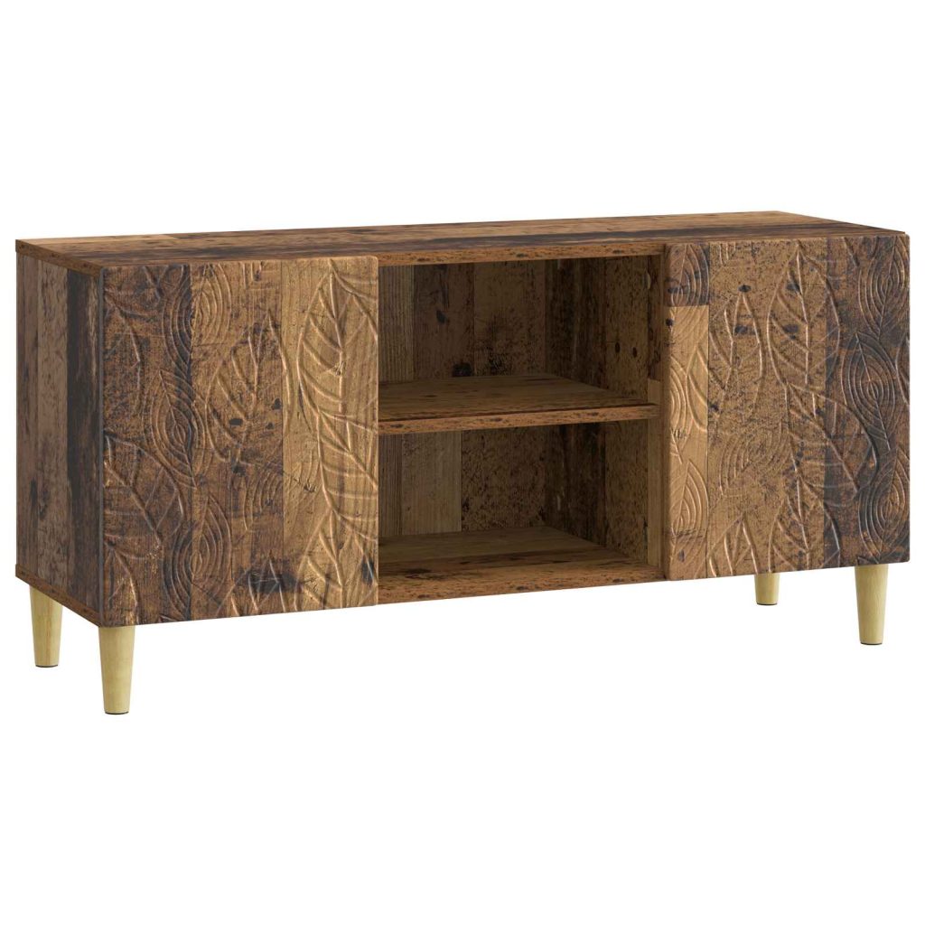 TV-kaappi 102 x 34,5 x 50 cm Vanha puu Tekninen puu