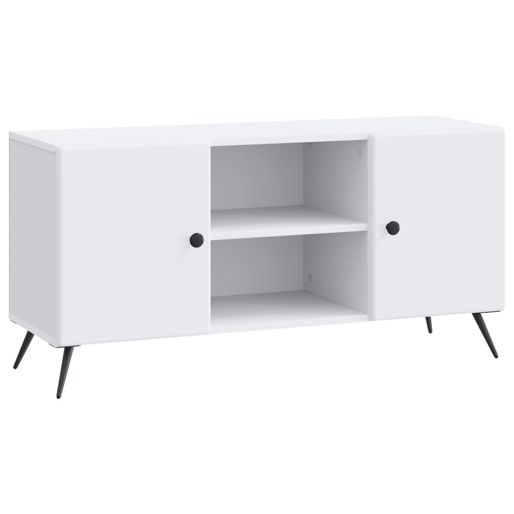 TV-kaappi valkoinen 102 x 34,5 x 50 cm Tekninen puu