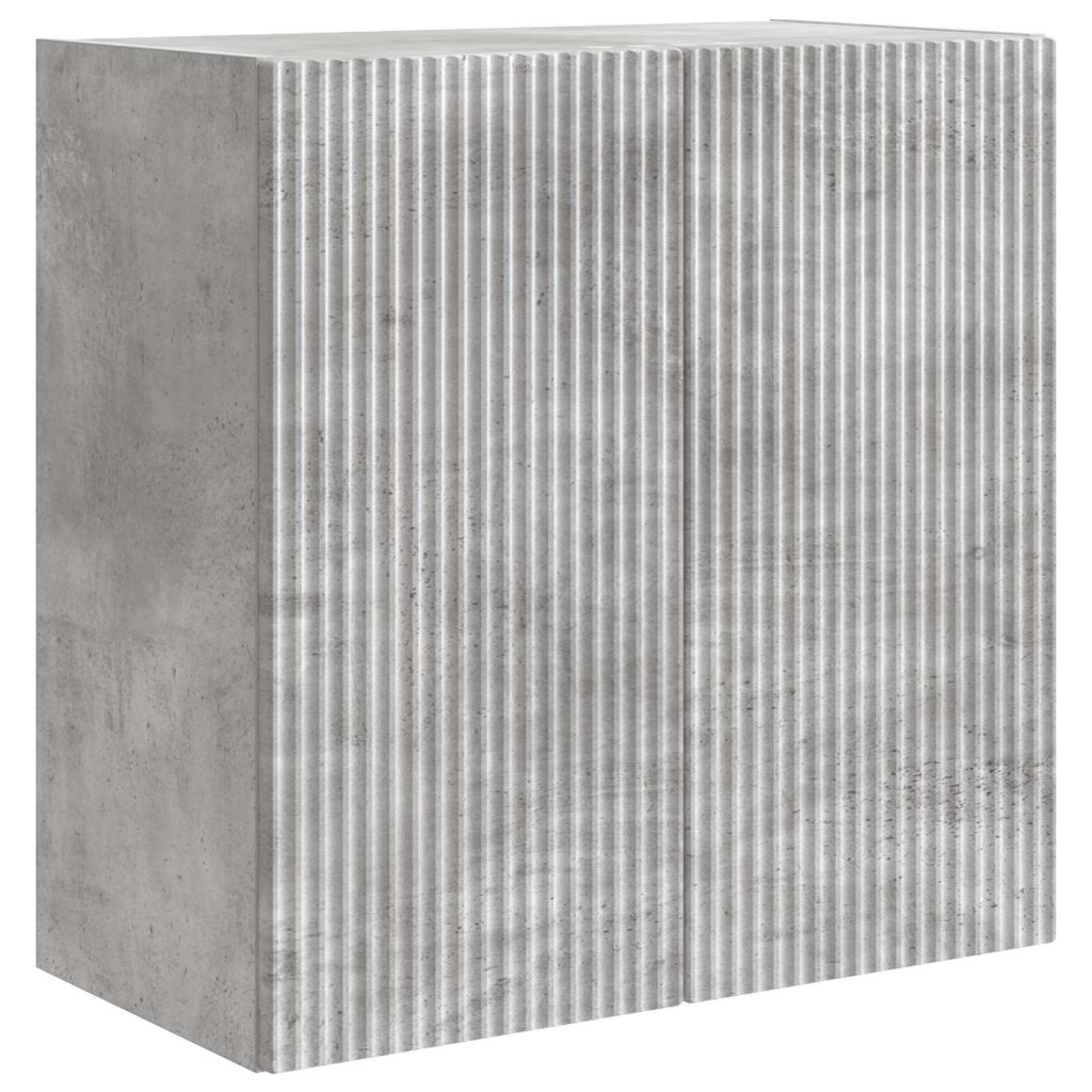 Seinälle Kiinnitettävä Kaappi Betoninharmaa 59 x 31 x 60 cm