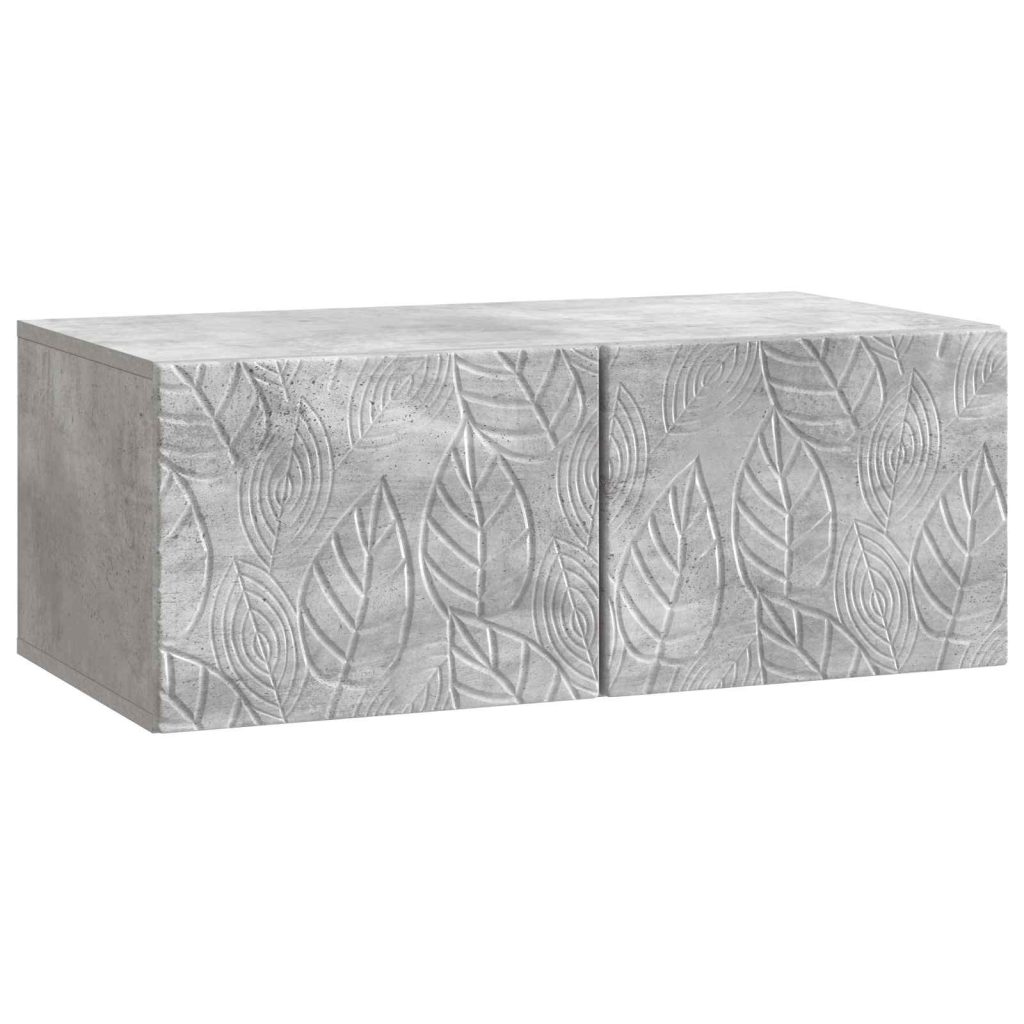 Seinälle asennettava TV-kaappi 59,5 x 41 x 30 cm Betoninharmaa
