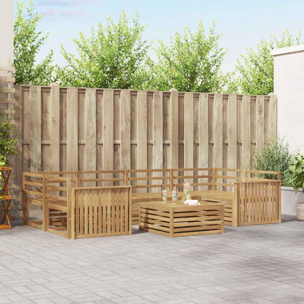 Ulkosohvakokoelma 7 pcs valkoinen