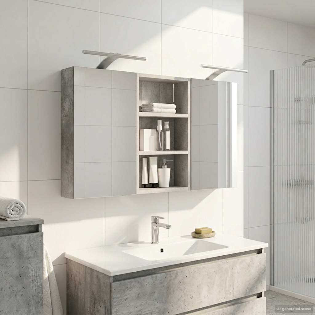 Kylpyhuoneen kaappisetti 3 pcs 90 x 10,5 x 50 cm Tekninen puu