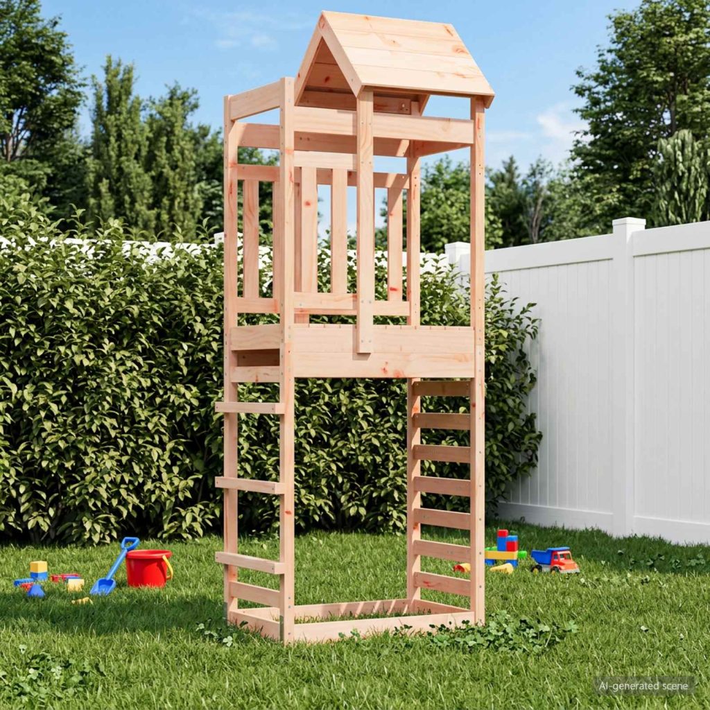 Leikkitorni Ruskea 52,5 x 85 x 238 cm Massiivinen Douglas-puu