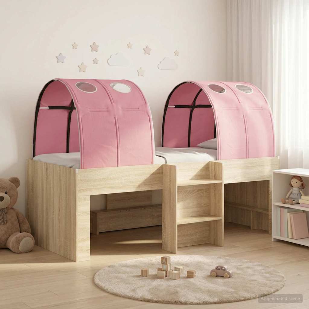 Sänky Tunnelilla 4 pcs Sonoma ja Pinkki Tekninen puu