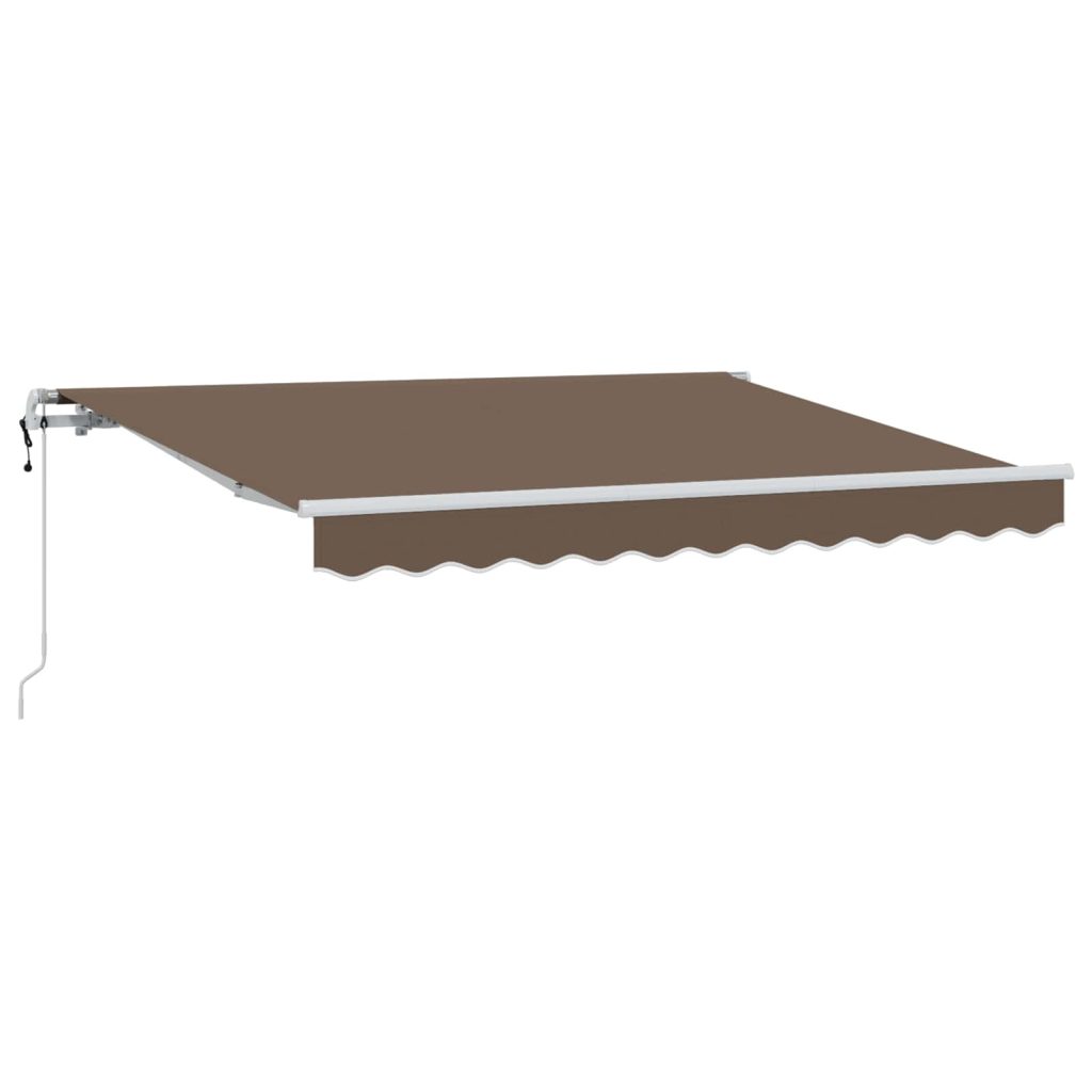 Vedettävä markiisi Taupe 300 x 250 cm Kangas ja alumiini