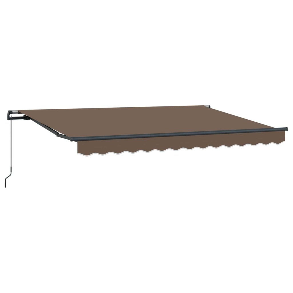 Vedettävä markiisi Taupe 300 x 250 cm Polyesteri ja alumiini