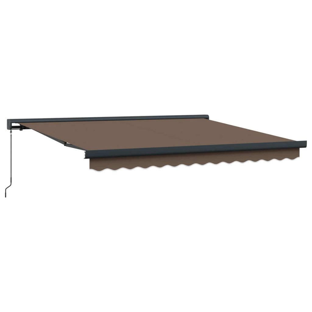 Vedettävä markiisi Taupe 400 × 300 cm Kangas ja Alumiini