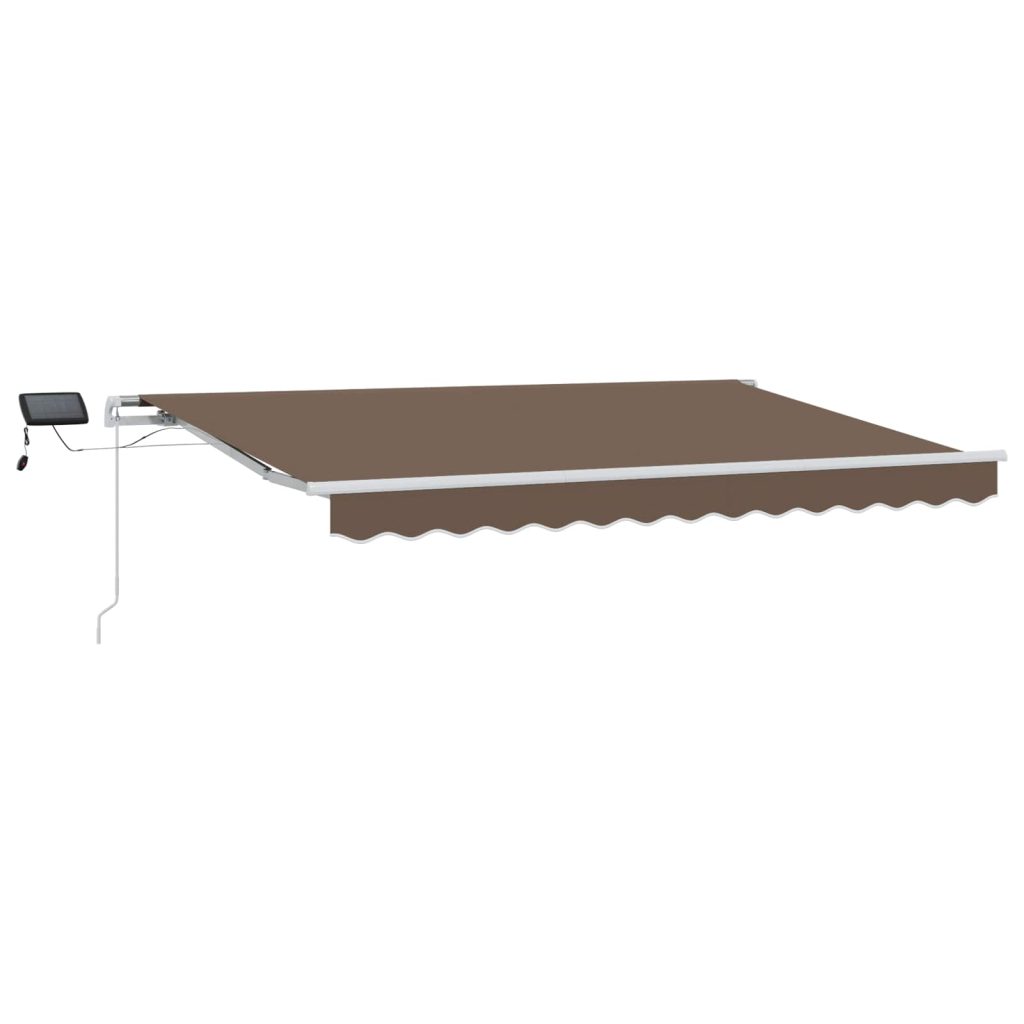 Vedettävä markiisi Taupe 450 × 300 cm Kangas ja alumiini