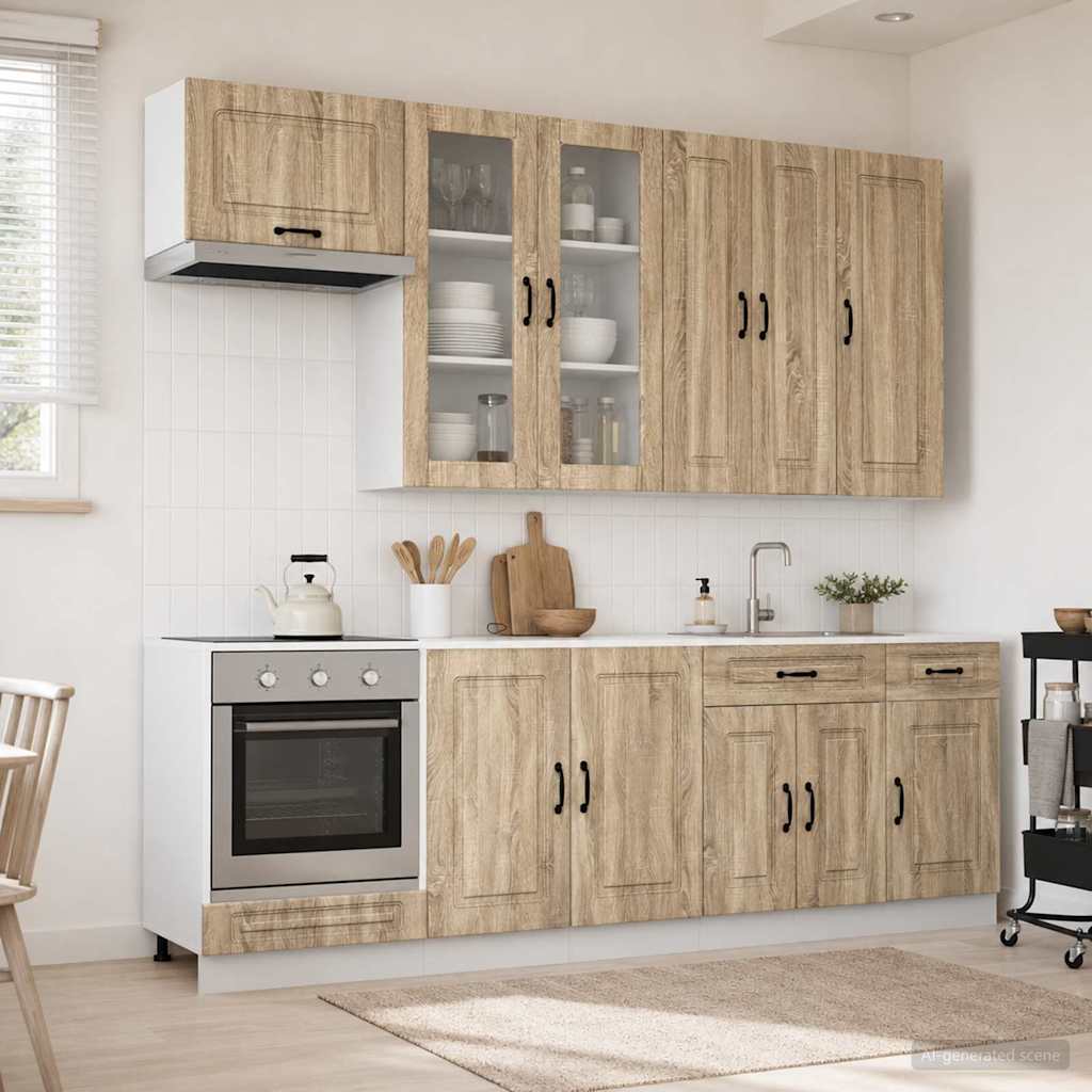 Keittiö Yksikkö KALMAR 8 pcs Sonoma-tammi Tekninen puu