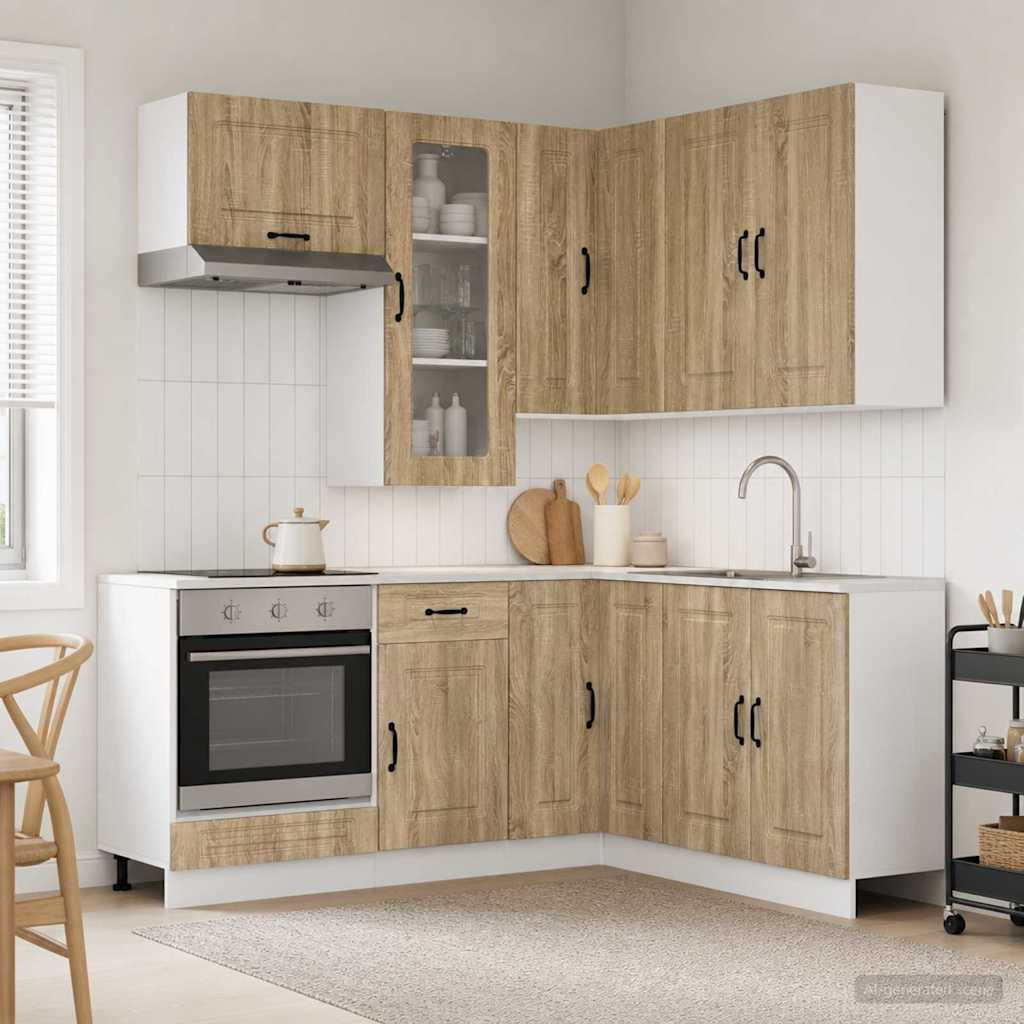 Keittiö Yksikkö KALMAR 8 pcs Sonoma-tammi Tekninen puu