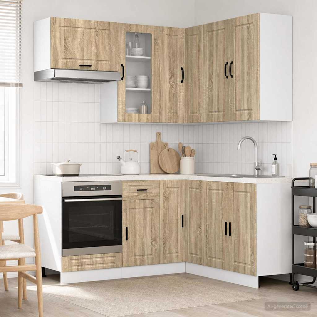 Keittiö Yksikkö PORTO 8 pcs Sonoma-tammi Tekninen puu