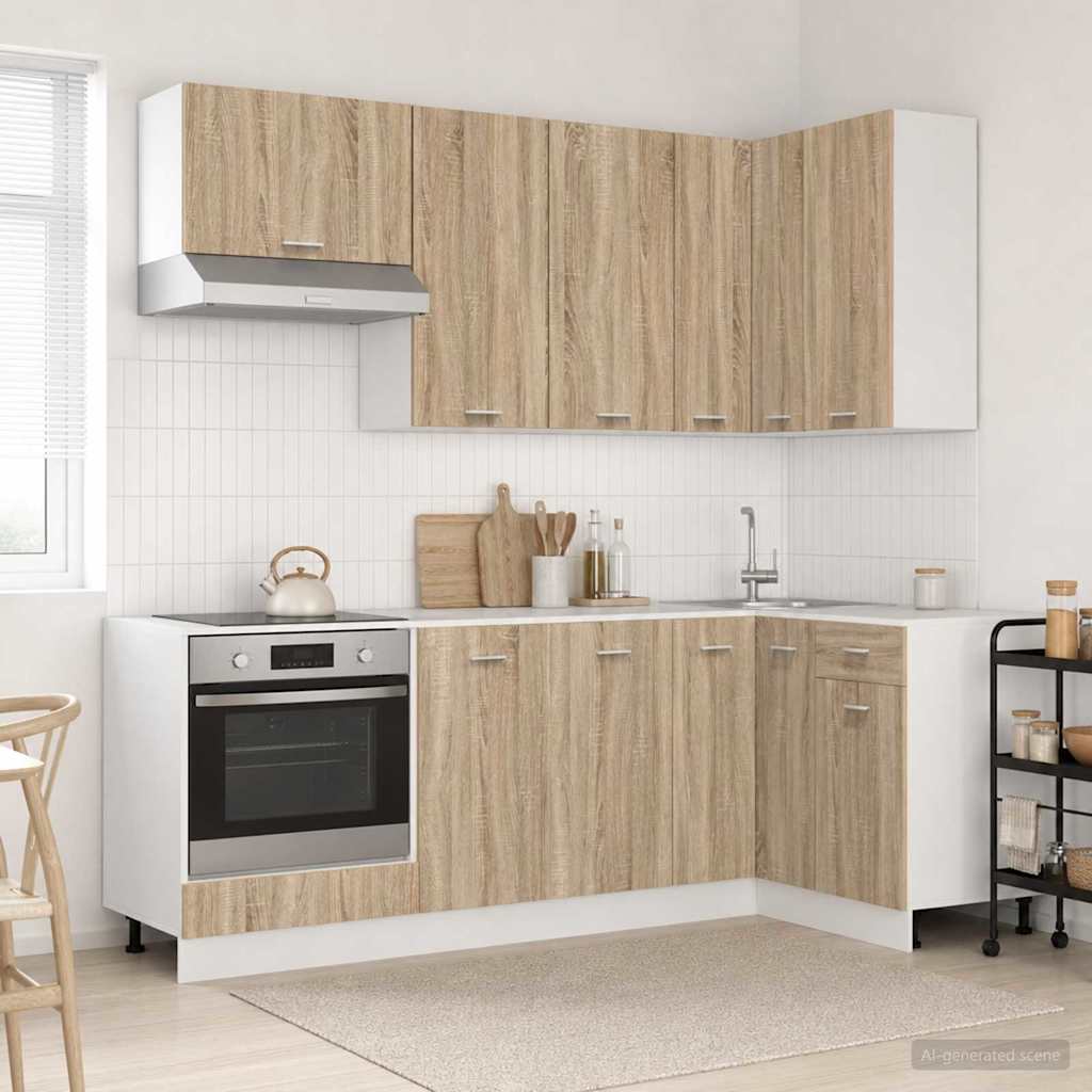 Keittiö Yksikkö LYON 8 pcs Sonoma-tammi Tekninen puu