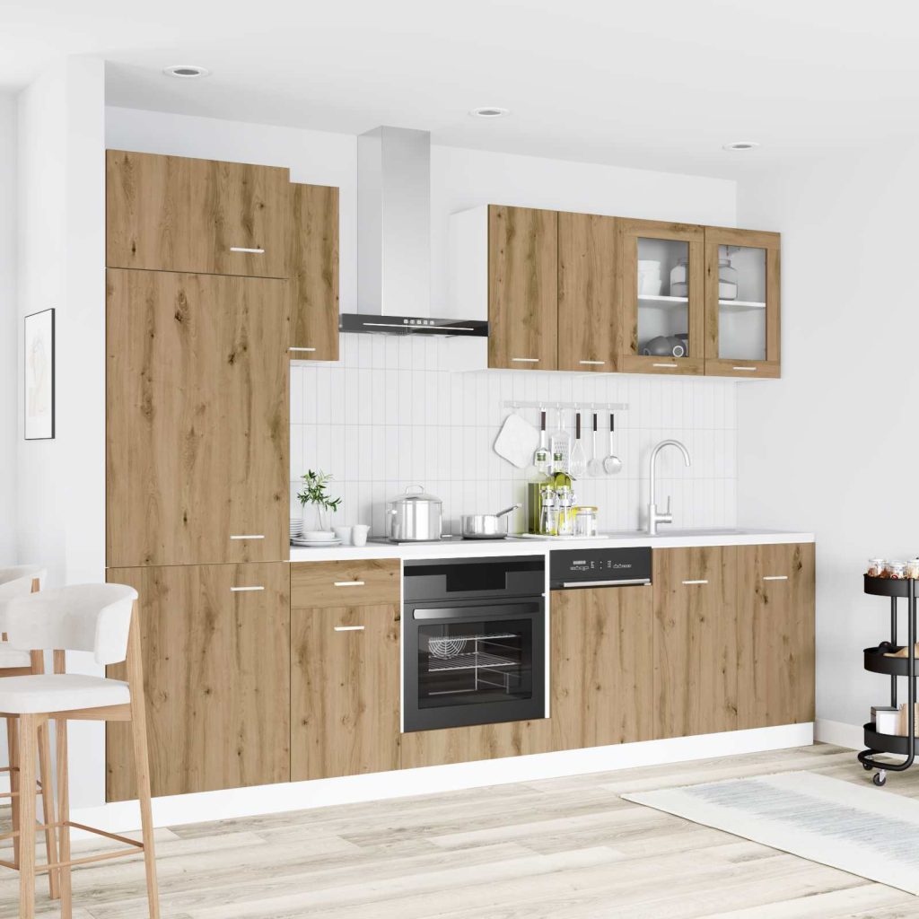 Keittiö Yksikkö Lyon 8 pcs Artisaanitammi Tekninen puu